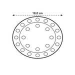 floorprotector rond 18cm transparant